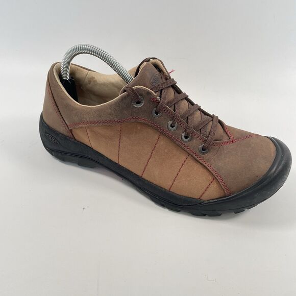 Keen Toyah Shoes Womens Brown Leather Lace Up Hiking Casual Walking Size 10.5 - Picture 2 of 10